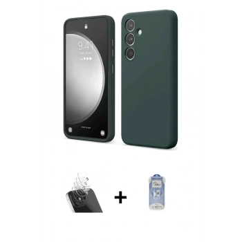 MARSİLYAN™- Galaxy A14 4G Kılıf Kozmos Yansıma Özel Seri - Siyah Joko Magic 5D Cam + Kamera Lens Koruma Cam - SF