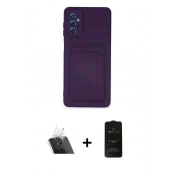 MARSİLYAN™- Galaxy A14 4G Kılıf Vadi Çizgi Prime - Siyah 6D Antistatik Mat Seramik Hayalet Nano Ekran Koruyucu + Kamera Lens Koruma Cam - SF