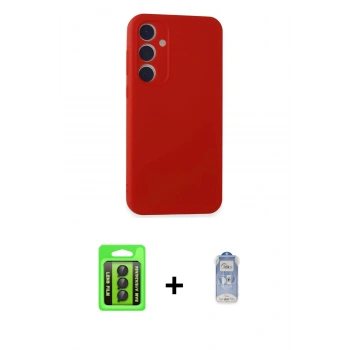 MARSİLYAN™- Galaxy A15 4G Kılıf Kozmos Yansıma Özel Seri - Siyah Joko Magic 5D Cam + Raze Metal Kamera Lens - SH