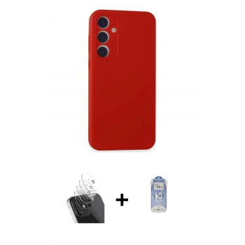 MARSİLYAN™- Galaxy A15 4G Kılıf Kozmos Yansıma Özel Seri - Siyah Joko Magic 5D Cam + Kamera Lens Koruma Cam - SF