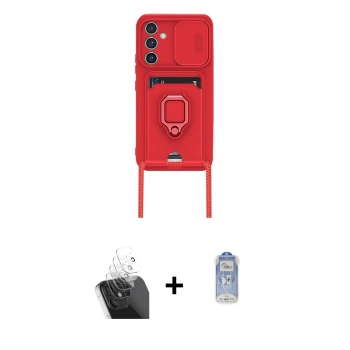 MARSİLYAN™- Galaxy A15 4G Kılıf Vadi Form Prime - Siyah Joko Magic 5D Cam + Kamera Lens Koruma Cam - SF