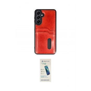 MARSİLYAN™- Galaxy A15 4G Kılıf Yörünge Işık Serisi - Şeffaf Pasifik Cam Ekran Koruyucu