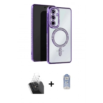 MARSİLYAN™- Galaxy A15 4G Kılıf Zirve Doku Prime - Siyah Joko Magic 5D Cam + Kamera Lens Koruma Cam - SF