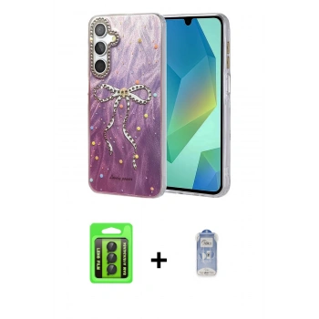 MARSİLYAN™- Galaxy A15 4G Kılıf Zirve Modern Prime - Siyah Joko Magic 5D Cam + Raze Metal Kamera Lens - SH