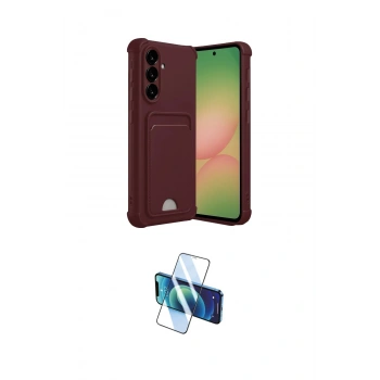 MARSİLYAN™- Galaxy A17 5G Kılıf Vadi Çizgi Prime - Siyah 3D Antistatik Cam Ekran Koruyucu