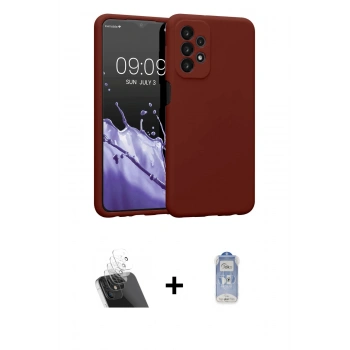 MARSİLYAN™- Galaxy A23 4G Kılıf Kozmos Yansıma Özel Seri - Siyah Joko Magic 5D Cam + Kamera Lens Koruma Cam - SF