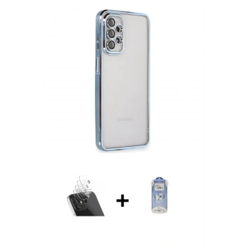 MARSİLYAN™- Galaxy A23 4G Kılıf Vadi Minimal - Siyah Joko Magic 5D Cam + Kamera Lens Koruma Cam - SF