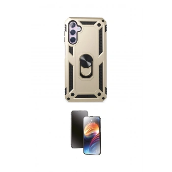 MARSİLYAN™- Galaxy A24 4G Kılıf Ahenk Klasik Koleksiyonu - Siyah 3D Antistatik Mat Seramik Nano Ekran Koruyucu