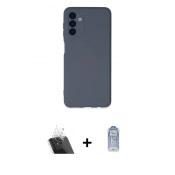 MARSİLYAN™- Galaxy A24 4G Kılıf Ahenk Serisi - Siyah Joko Magic 5D Cam + Kamera Lens Koruma Cam - SF