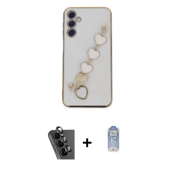 MARSİLYAN™- Galaxy A24 4G Kılıf Nova Işık Prime - Siyah Joko Magic 5D Cam + Valdez Metal Kamera Lens - SH