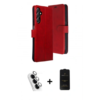 MARSİLYAN™- Galaxy A24 4G Kılıf Siluet Işık Serisi - Siyah 6D Antistatik Mat Seramik Hayalet Nano Ekran Koruyucu + Valdez Metal Kamera Lens - GS