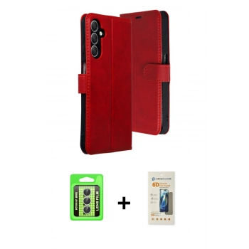 MARSİLYAN™- Galaxy A24 4G Kılıf Siluet Işık Serisi - Siyah 6D Mat Seramik Hayalet Nano Ekran Koruyucu + Raze Metal Kamera Lens - GS