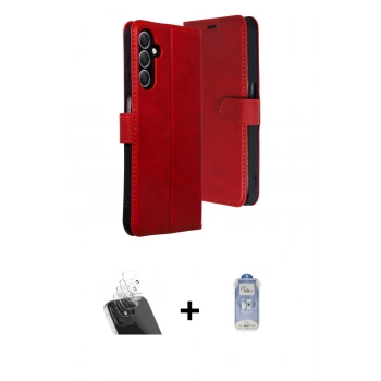 MARSİLYAN™- Galaxy A24 4G Kılıf Siluet Işık Serisi - Siyah Joko Magic 5D Cam + Kamera Lens Koruma Cam - SF
