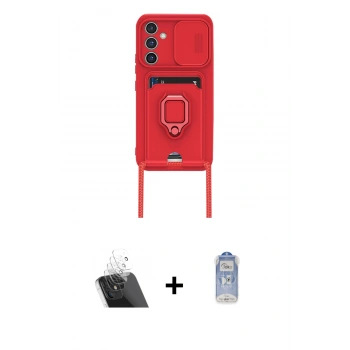 MARSİLYAN™- Galaxy A24 4G Kılıf Vadi Form Prime - Siyah Joko Magic 5D Cam + Kamera Lens Koruma Cam - SF