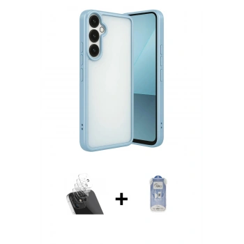 MARSİLYAN™- Galaxy A24 4G Kılıf Vadi Minimal - Siyah Joko Magic 5D Cam + Kamera Lens Koruma Cam - SF
