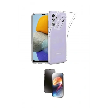 MARSİLYAN™- Galaxy A24 4G Kılıf Zirve Doku - Siyah 3D Antistatik Mat Seramik Nano Ekran Koruyucu