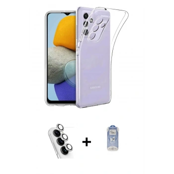 MARSİLYAN™- Galaxy A24 4G Kılıf Zirve Doku - Siyah Joko Magic 5D Cam + Valdez Metal Kamera Lens - GS