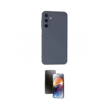 MARSİLYAN™- Galaxy A25 5G Kılıf Ahenk Serisi - Siyah 3D Antistatik Mat Seramik Nano Ekran Koruyucu