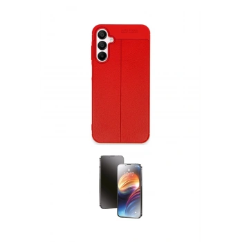 MARSİLYAN™- Galaxy A25 5G Kılıf Doruk Klasik Özel Seri - Siyah 3D Antistatik Mat Seramik Nano Ekran Koruyucu