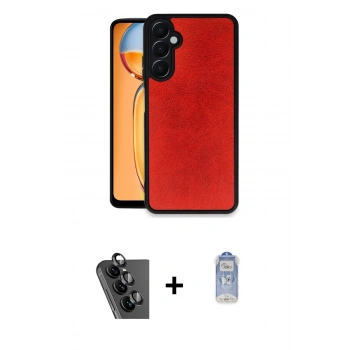 MARSİLYAN™- Galaxy A25 5G Kılıf Kıvılcım Işık Serisi - Siyah Joko Magic 5D Cam + Valdez Metal Kamera Lens - SH