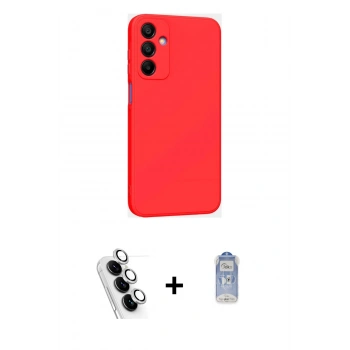 MARSİLYAN™- Galaxy A25 5G Kılıf Kozmos Yansıma Özel Seri - Siyah Joko Magic 5D Cam + Valdez Metal Kamera Lens - GS
