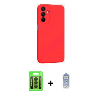 MARSİLYAN™- Galaxy A25 5G Kılıf Kozmos Yansıma Özel Seri - Siyah Joko Magic 5D Cam + Raze Metal Kamera Lens - SH