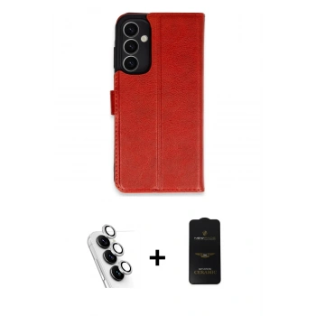 MARSİLYAN™- Galaxy A25 5G Kılıf Siluet Işık Serisi - Siyah 6D Antistatik Mat Seramik Hayalet Nano Ekran Koruyucu + Valdez Metal Kamera Lens - GS
