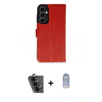 MARSİLYAN™- Galaxy A25 5G Kılıf Siluet Işık Serisi - Siyah Joko Magic 5D Cam + Valdez Metal Kamera Lens - SH