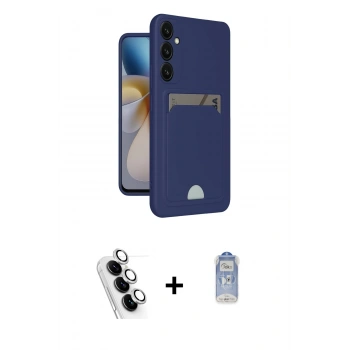 MARSİLYAN™- Galaxy A25 5G Kılıf Vadi Çizgi Prime - Siyah Joko Magic 5D Cam + Valdez Metal Kamera Lens - GS