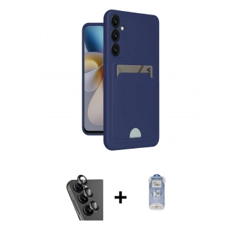 MARSİLYAN™- Galaxy A25 5G Kılıf Vadi Çizgi Prime - Siyah Joko Magic 5D Cam + Valdez Metal Kamera Lens - SH