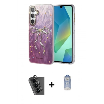 MARSİLYAN™- Galaxy A25 5G Kılıf Zirve Modern Prime - Siyah Joko Magic 5D Cam + Valdez Metal Kamera Lens - SH