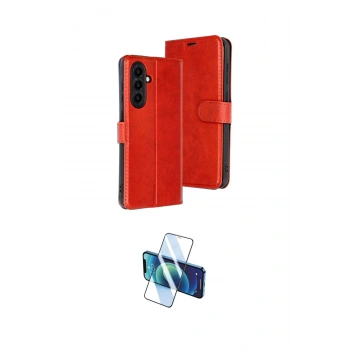 MARSİLYAN™- Galaxy A26 Kılıf Siluet Işık Serisi - Siyah 3D Antistatik Seramik Nano Ekran Koruyucu