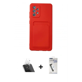 MARSİLYAN™- Galaxy A32 Kılıf Vadi Çizgi Prime - Şeffaf Uv Polymer Nano Ekran Koruyucu + Kamera Lens Koruma Cam - SF