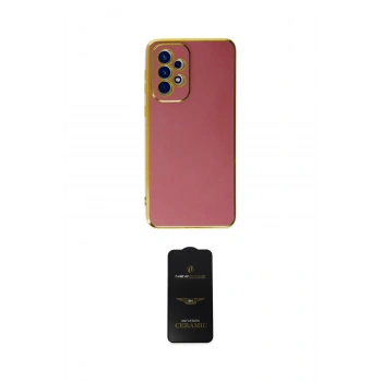 MARSİLYAN™- Galaxy A32 Kılıf Yankı Serisi - Siyah 6D Antistatik Mat Seramik Hayalet Nano Ekran Koruyucu