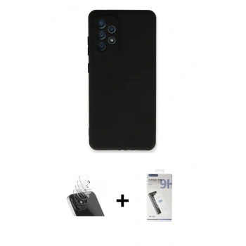 MARSİLYAN™- Galaxy A33 5G Kılıf Kozmos Yansıma Özel Seri - Şeffaf Uv Polymer Nano Ekran Koruyucu + Kamera Lens Koruma Cam - SF