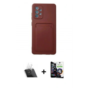 MARSİLYAN™- Galaxy A33 5G Kılıf Vadi Çizgi Prime - Şeffaf Temperli Cam Ekran Koruyucu + Kamera Lens Koruma Cam - SF