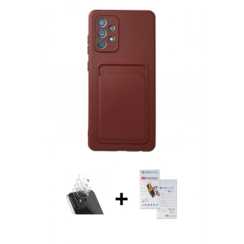 MARSİLYAN™- Galaxy A33 5G Kılıf Vadi Çizgi Prime - Siyah Seramik Nano Ekran Koruyucu + Kamera Lens Koruma Cam - SF