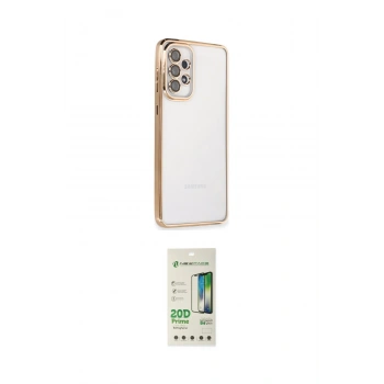 MARSİLYAN™- Galaxy A33 5G Kılıf Vadi Minimal - Siyah 20D Premium Cam Ekran Koruyucu