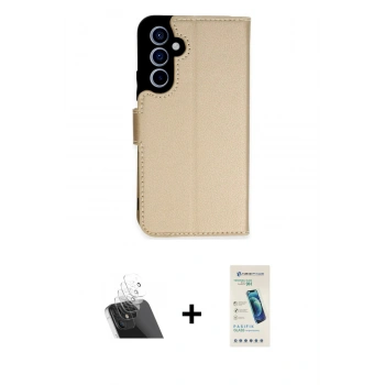 MARSİLYAN™- Galaxy A34 5G Kılıf Siluet Işık Serisi - Şeffaf Pasifik Cam Ekran Koruyucu + Kamera Lens Koruma Cam - SF