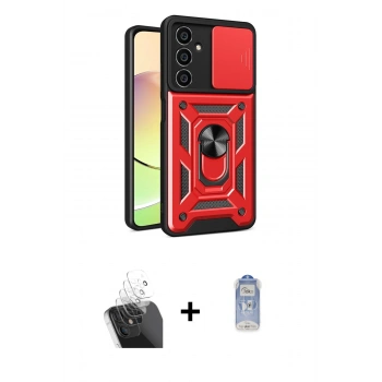MARSİLYAN™- Galaxy A35 5G Kılıf Ahenk Klasik - Siyah Joko Magic 5D Cam + Kamera Lens Koruma Cam - SF