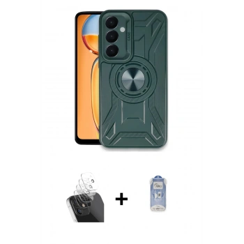 MARSİLYAN™- Galaxy A35 5G Kılıf Nova Yansıma Prime - Siyah Joko Magic 5D Cam + Kamera Lens Koruma Cam - SF