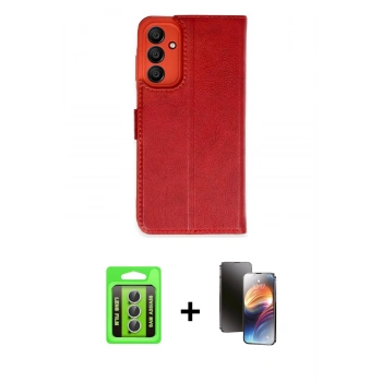 MARSİLYAN™- Galaxy A35 5G Kılıf Siluet Işık Serisi - Siyah 3D Antistatik Mat Seramik Nano Ekran Koruyucu + Raze Metal Kamera Lens - GS