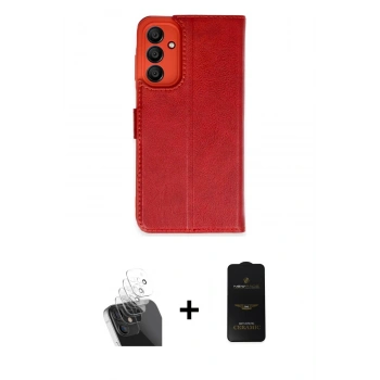 MARSİLYAN™- Galaxy A35 5G Kılıf Siluet Işık Serisi - Siyah 6D Antistatik Mat Seramik Hayalet Nano Ekran Koruyucu + Kamera Lens Koruma Cam - SF