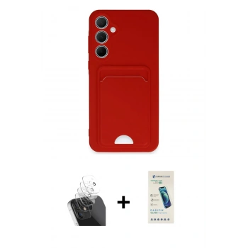 MARSİLYAN™- Galaxy A35 5G Kılıf Vadi Çizgi Prime - Şeffaf Pasifik Cam Ekran Koruyucu + Kamera Lens Koruma Cam - SF