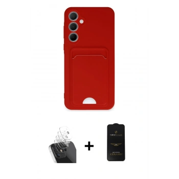 MARSİLYAN™- Galaxy A35 5G Kılıf Vadi Çizgi Prime - Siyah 6D Antistatik Mat Seramik Hayalet Nano Ekran Koruyucu + Kamera Lens Koruma Cam - SF