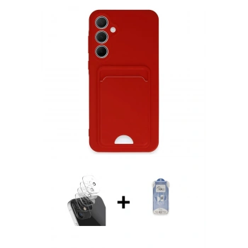 MARSİLYAN™- Galaxy A35 5G Kılıf Vadi Çizgi Prime - Siyah Joko Magic 5D Cam + Kamera Lens Koruma Cam - SF