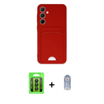 MARSİLYAN™- Galaxy A35 5G Kılıf Vadi Çizgi Prime - Siyah Joko Magic 5D Cam + Raze Metal Kamera Lens - SH