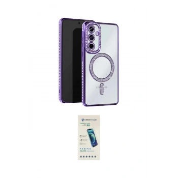 MARSİLYAN™- Galaxy A35 5G Kılıf Zirve Doku Prime - Şeffaf Pasifik Cam Ekran Koruyucu