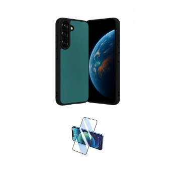 MARSİLYAN™- Galaxy A36 Kılıf Kıvılcım Işık Serisi - Siyah 3D Antistatik Seramik Nano Ekran Koruyucu