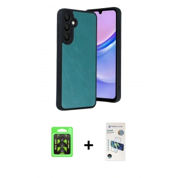 MARSİLYAN™- Galaxy A37 5G Kılıf Kıvılcım Işık Serisi - Şeffaf 3D Antistatik Seramik Nano Ekran Koruyucu + Raze Metal Kamera Lens - SH